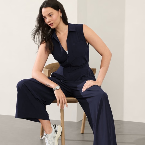 Athleta Brooklyn Heights Wide Leg Jumpsuit - Picture 1 of 8